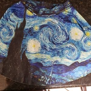 Starry Night Skater Skirt